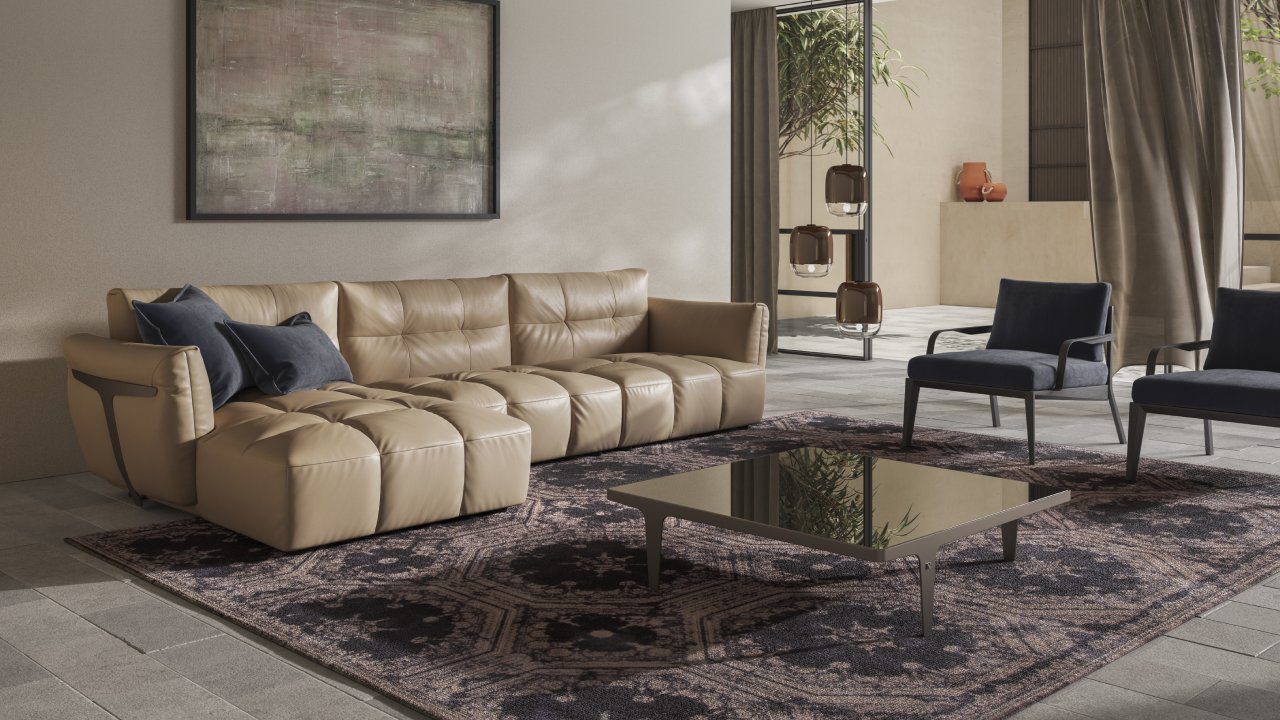 Natuzzi herman sofa and sectional - Luxury Furniture Mercato Interiors