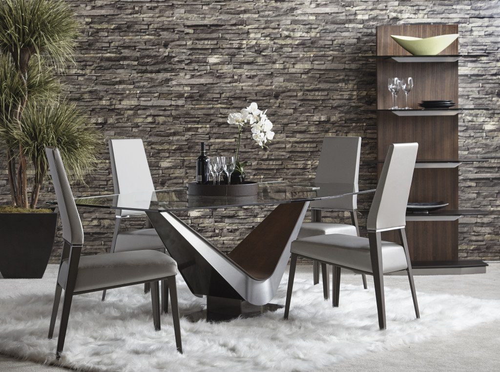 elite modern victor dining table - Luxury Furniture Mercato Interiors