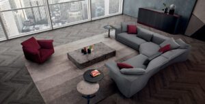Il Loft antelope sofa and sectional - Luxury Furniture Mercato Interiors