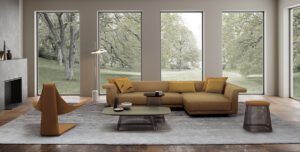 Il Loft antelope sofa and sectional - Luxury Furniture Mercato Interiors