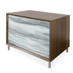 glassisimo carlo nighstand - Luxury Furniture Mercato Interiors