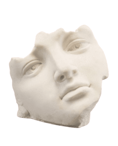 Facial Fragment Sculpture - Luxury Furniture Mercato Interiors