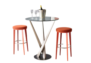 Gus Round Bar Stool - Luxury Furniture Mercato Interiors