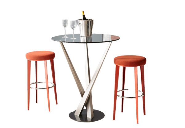 Gus Round Bar Stool - Luxury Furniture Mercato Interiors