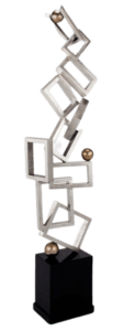 Silver Window Sculpture - Luxury Furniture Mercato Interiors