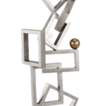 Silver Window Sculpture - Luxury Furniture Mercato Interiors