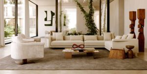 Il Loft antelope sofa and sectional - Luxury Furniture Mercato Interiors