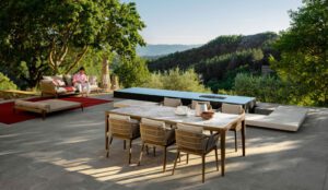 talenti cruise teak outdoor dining table - Luxury Furniture Mercato Interiors