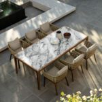 talenti cruise teak outdoor dining table - Luxury Furniture Mercato Interiors