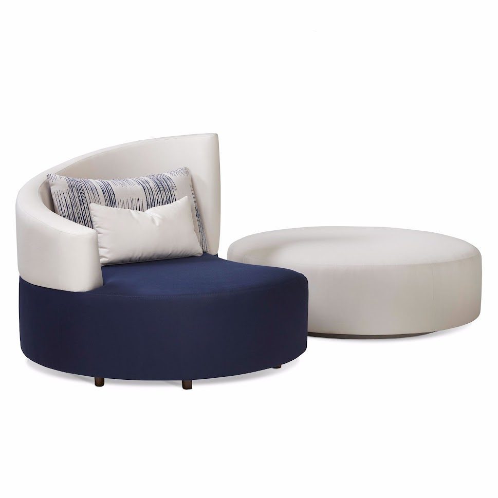 Siamese Twin Swivel Lounge Chair - Luxury Furniture Mercato Interiors