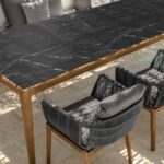 talenti cruise teak outdoor dining table - Luxury Furniture Mercato Interiors