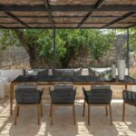 talenti cruise teak outdoor dining table - Luxury Furniture Mercato Interiors