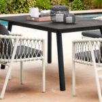 brown jordan square flight bistro outdoor table - Luxury Furniture Mercato Interiors
