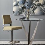 elite modern crystal pub table - Luxury Furniture Mercato Interiors