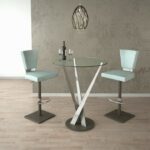 elite modern crystal pub table - Luxury Furniture Mercato Interiors