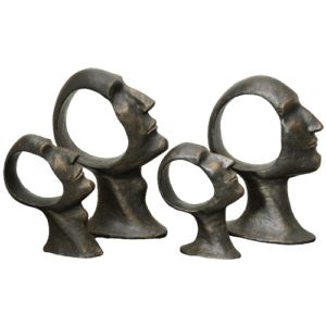Hollow Head Sculptures - Luxury Furniture Mercato Interiors
