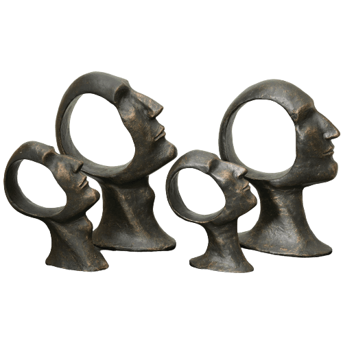Hollow Head Sculptures - Luxury Furniture Mercato Interiors
