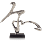 Liquid Silver in Motion Sculpture - Luxury Furniture Mercato Interiors
