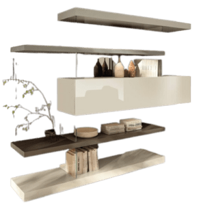 Air Bookcase - Luxury Furniture Mercato Interiors