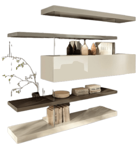Air Bookcase - Luxury Furniture Mercato Interiors