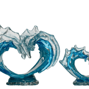 Water Dance Glass Sculpture - Luxury Furniture Mercato Interiors