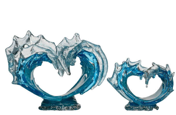 Water Dance Glass Sculpture - Luxury Furniture Mercato Interiors