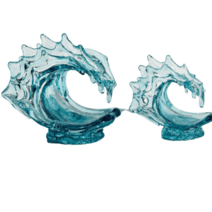 Clearwater Glass Sculpture - Luxury Furniture Mercato Interiors
