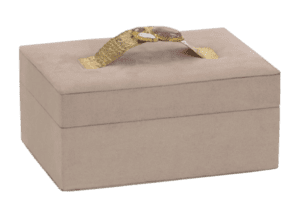 BLUSH SUEDE JEWELRY BOX - Luxury Furniture Mercato Interiors
