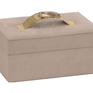 BLUSH SUEDE JEWELRY BOX - Luxury Furniture Mercato Interiors