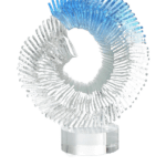 Crashing Waves Glass Sculpture - Luxury Furniture Mercato Interiors