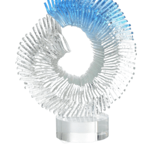 Crashing Waves Glass Sculpture - Luxury Furniture Mercato Interiors
