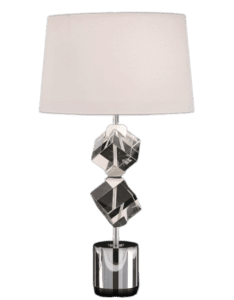 Crystal Cube Table Lamp - Luxury Furniture Mercato Interiors