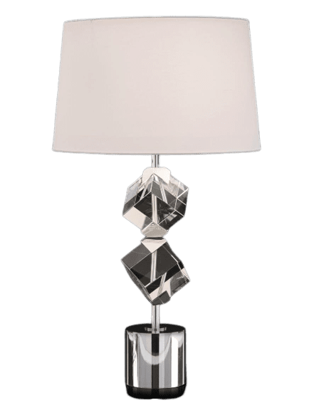 Crystal Cube Table Lamp - Luxury Furniture Mercato Interiors