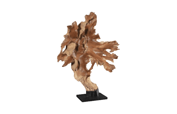 Teak_Wood_Sculpture_on_Base-removebg-preview - Luxury Furniture Mercato Interiors