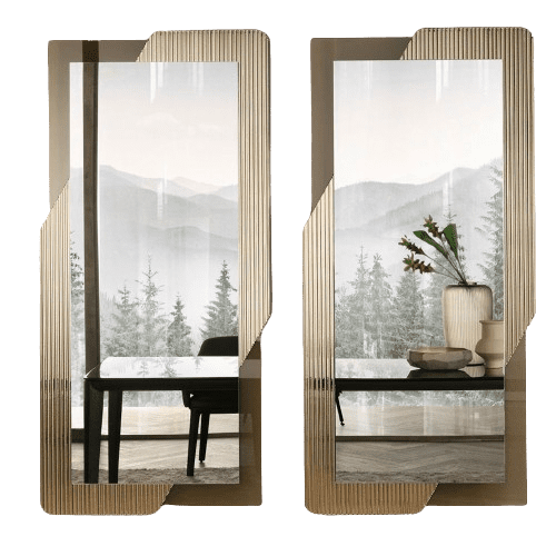 Fiam Shift Mirror - Luxury Furniture Mercato Interiors