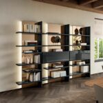 Lago Pentagram Bookcase - Luxury Furniture Mercato Interiors