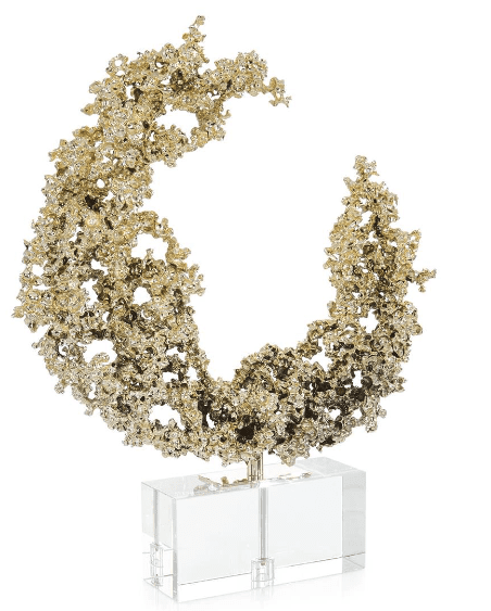 LUNAR EMBRACE SCULPTURE ON CRYSTAL - Luxury Furniture Mercato Interiors