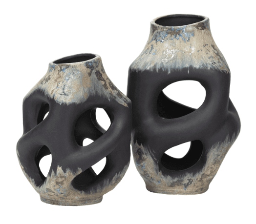 Salerno Vases -Set 2 - Luxury Furniture Mercato Interiors