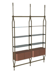 Bontempi Charlotte Bookcase - Luxury Furniture Mercato Interiors