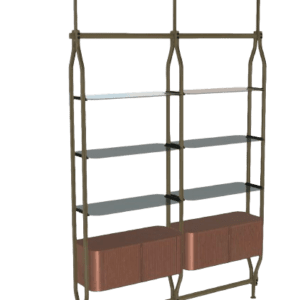 Bontempi Charlotte Bookcase - Luxury Furniture Mercato Interiors