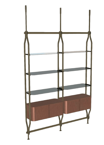 Bontempi Charlotte Bookcase - Luxury Furniture Mercato Interiors