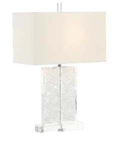 glass and acrylic formed table lamp - Luxury Furniture Mercato Interiors