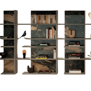 Lago Pentagram Bookcase - Luxury Furniture Mercato Interiors