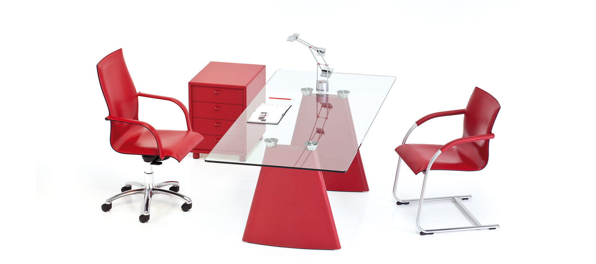 Polflex Pyramid Desk - Luxury Furniture Mercato Interiors
