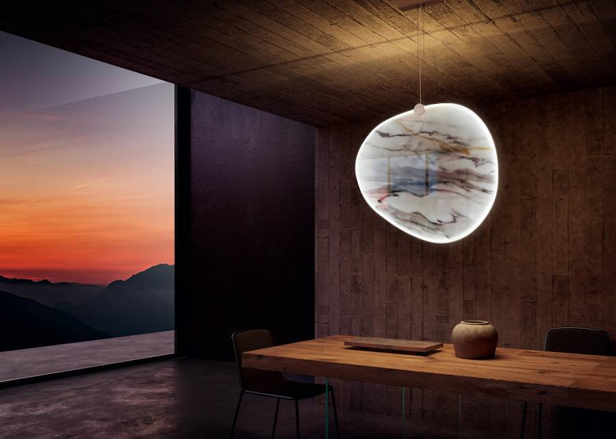 design-lamp-marble-xglass-clear-or-glee-lamp-or-lago - Luxury Furniture Mercato Interiors