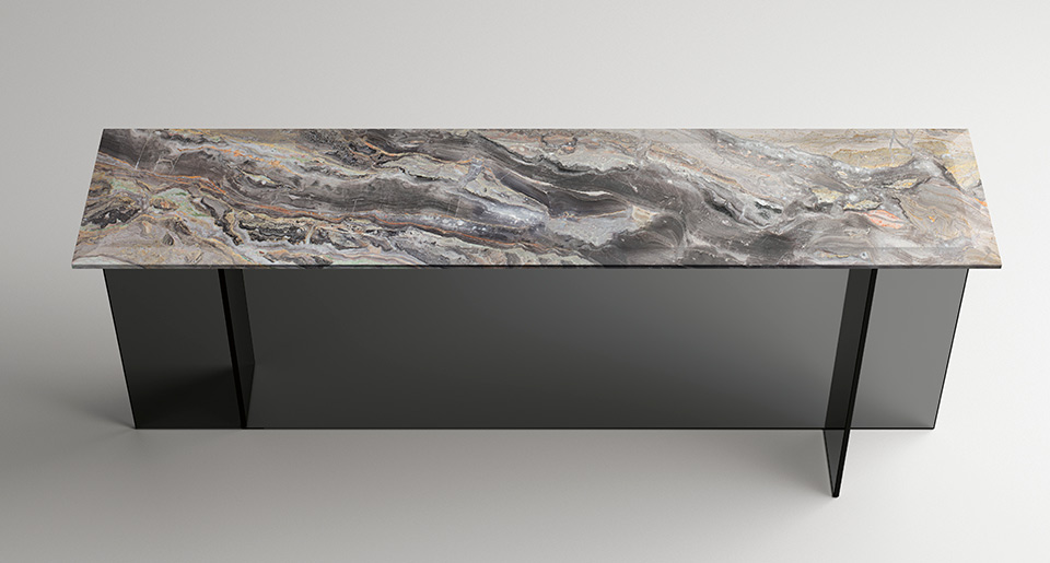 Tonelli Console Sestante Stone - Luxury Furniture Mercato Interiors