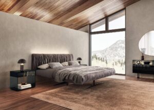 Lago Steel Bed - Luxury Furniture Mercato Interiors