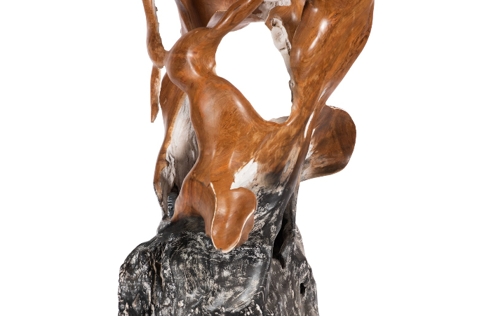 Phillips Collection Carved Wood Sculpture - Luxury Furniture Mercato Interiors