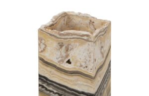 Phillips Collection Onyx Lamp Square Zebra - Luxury Furniture Mercato Interiors