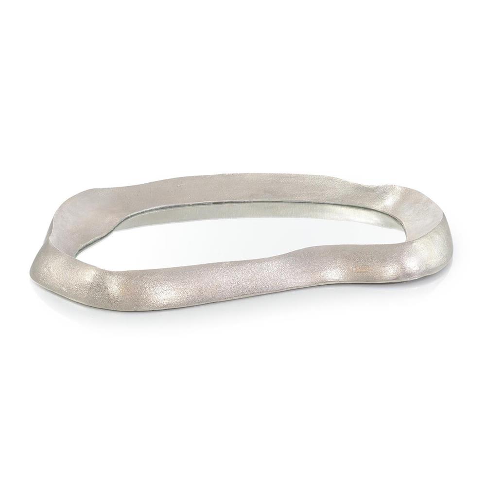 John Richard Cresting Reflections Tray, Large Nickel JRA-14835